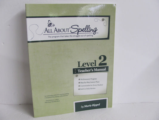 All About Spelling Level 1 Teacher Manual  Pre-Owned Spelling/Vocabulary Books