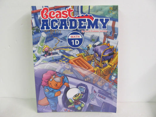 Math 1D Beast Academy Student Book Pre-Owned 1st Grade Mathematics Textbooks