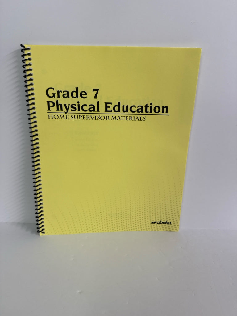 Physical Education Abeka Home Supervisor Materials Pre-Owned Educator Resources