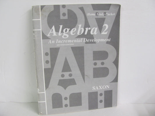 Algebra 2 Saxon Answer Key  Pre-Owned High School Mathematics Textbooks