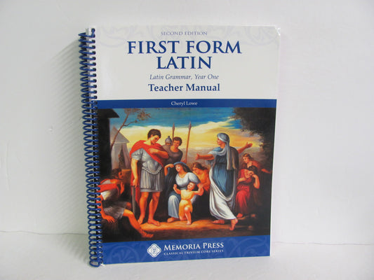 First Form Latin Memoria Press Teacher Manual  Pre-Owned Latin Books