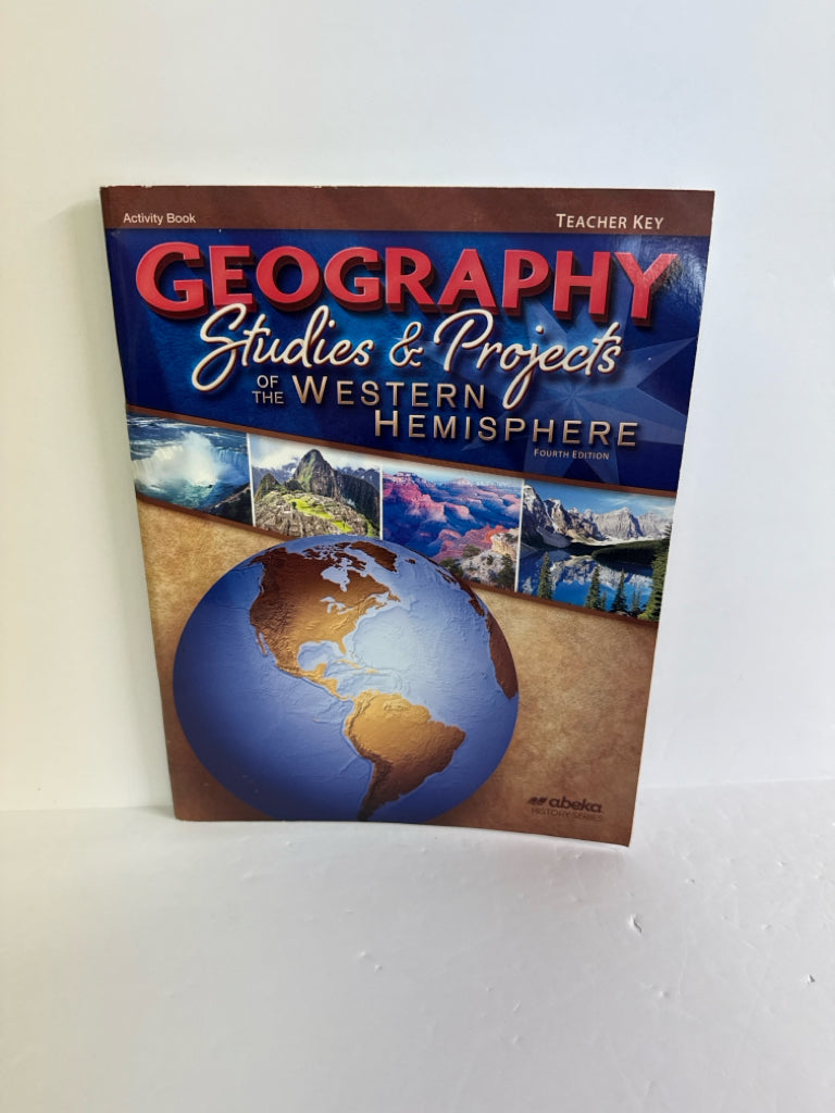 Geography Studies & Projects Abeka Teacher Key  Pre-Owned History Textbooks