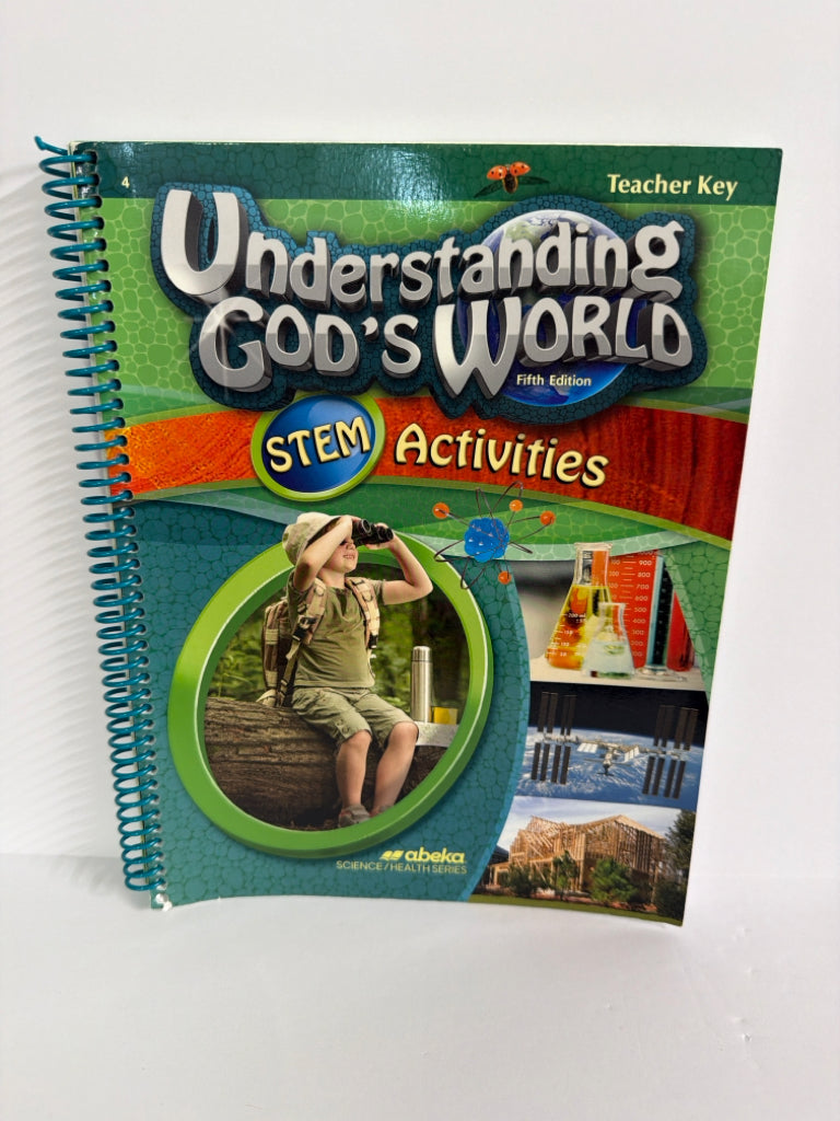 Understanding God's World Abeka STEM Activities Teacher Key Science Textbooks