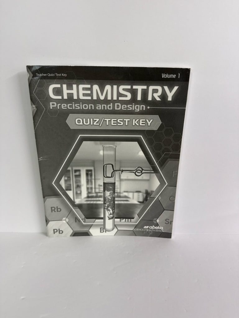 Chemistry Vol 1 Abeka Quiz/Test Key  Pre-Owned 11th Grade Science Textbooks