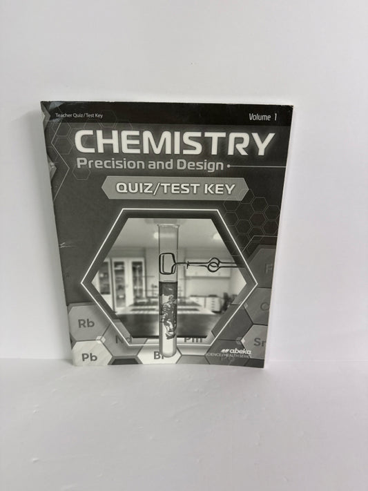 Chemistry Vol 1 Abeka Quiz/Test Key  Pre-Owned 11th Grade Science Textbooks