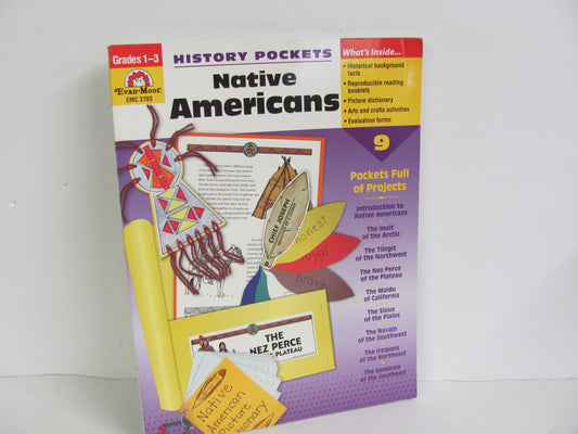 Native Americans Evan-Moor Pre-Owned Elementary American Indians Books