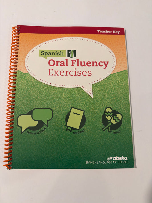 Spanish 1 Oral Fluency Exercises Abeka Teacher Key  Pre-Owned Spanish Books