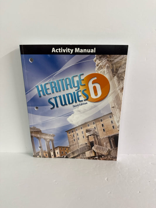 Heritage Studies 6 BJU Press Activity Manual Pre-Owned History Textbooks