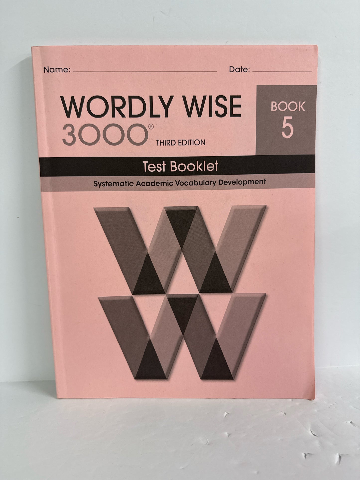 Wordly Wise 3000 School Speciality Test Booklet Pre-Owned Language Textbooks