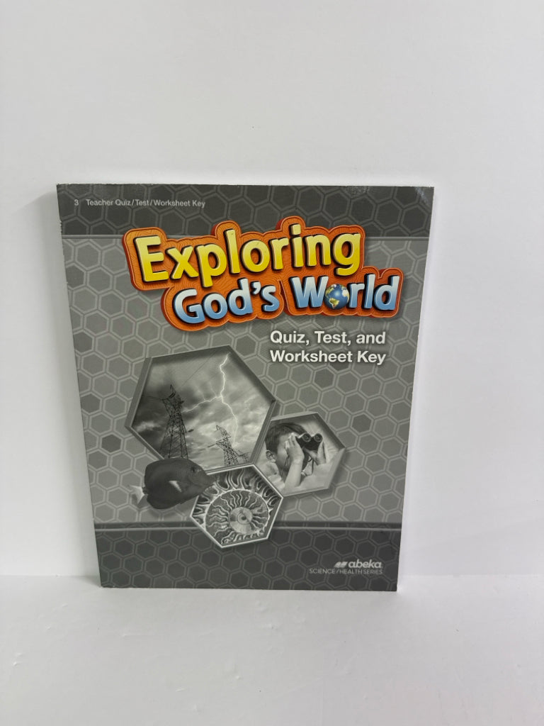 Exploring God's World Abeka Quiz/Worksheet Key  Pre-Owned Science Textbooks