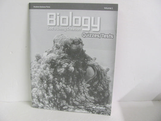 Biology Vol 1 Abeka Quizzes/Tests  Pre-Owned 10th Grade Science Textbooks