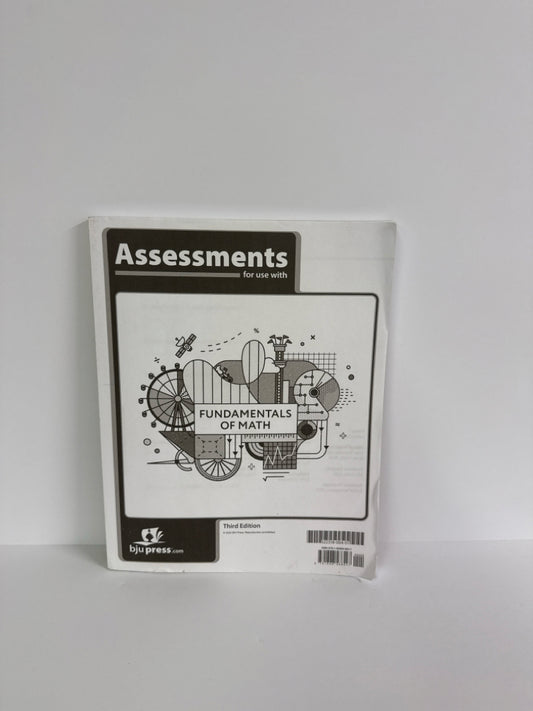 Fundamentals of Math BJU Press Assessments  Pre-Owned Mathematics Textbooks