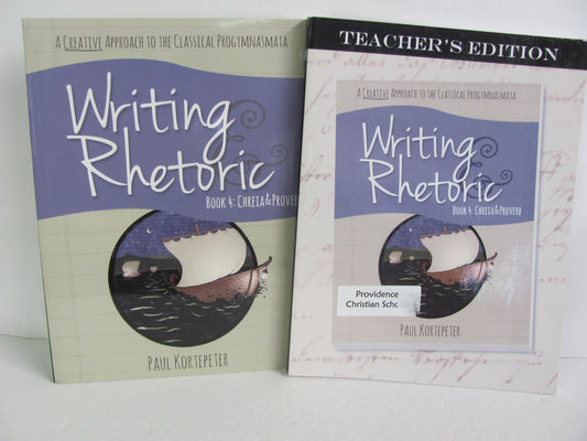 Writing Rhetoric Book 4 Classical Academic Set  Pre-Owned Language Textbooks