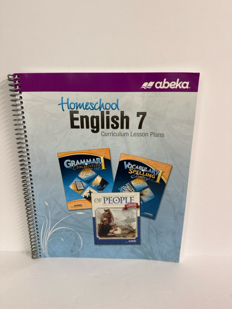 English 7 Abeka Curriculum/Lesson Plan Pre-Owned 7th Grade Language Textbooks