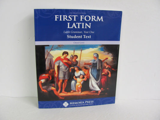 First Form Latin Memoria Press Student Book Pre-Owned High School Latin Books