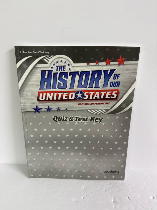 The History of Our United States Abeka 4th Grade History Textbooks