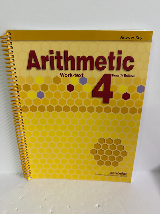 Arithmetic 4 Abeka Answer Key  Pre-Owned 4th Grade Mathematics Textbooks