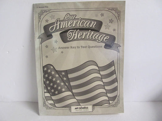 Our American Heritage Abeka Answer Key  Pre-Owned 3rd Grade History Textbooks