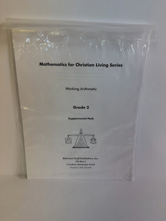 Working Arithmetic Rod and Staff Supplemental  Pre-Owned Mathematics Textbooks