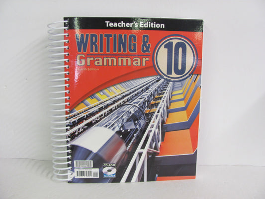 Writing & Grammar 10 BJU Press Teacher Edition  Pre-Owned Language Textbooks