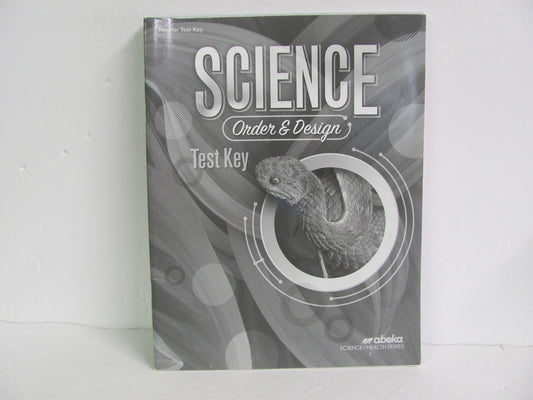 Order & Design Abeka Test Key Pre-Owned 7th Grade Science Textbooks
