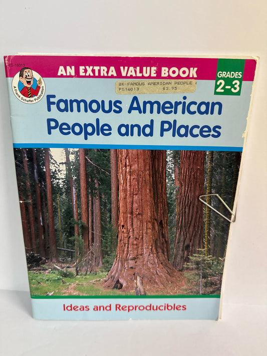 Famous American People and Places Frank Schaffer American History Books