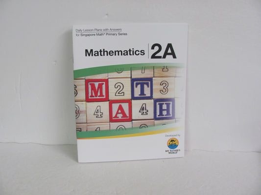 Mathematics 2A Singapore Lesson Plans  Pre-Owned 2nd Grade Mathematics Textbooks