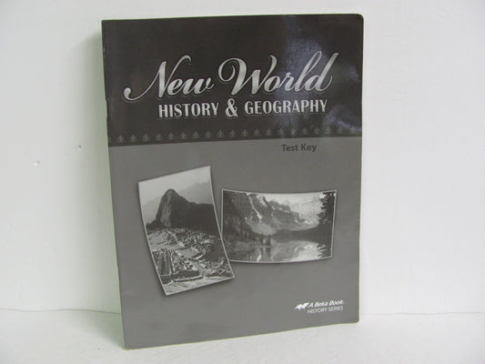 New World History Abeka Test Key Pre-Owned 6th Grade History Textbooks
