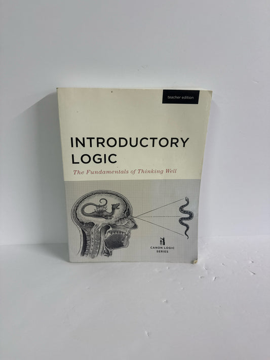 Introductory Logic Canon Press Teacher Edition  Pre-Owned Logic Books