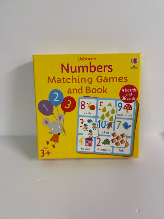 Numbers Matching Games and Book Usborne Pre-Owned Games/Puzzles