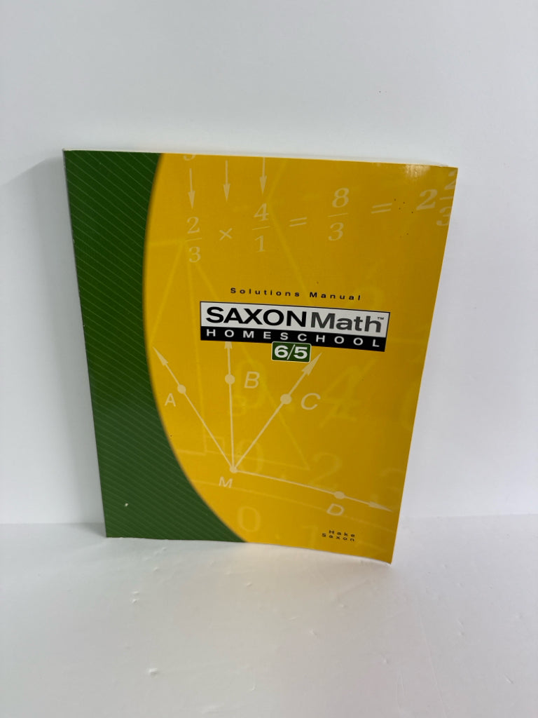 Math 65 Saxon Solutions Manual  Pre-Owned Hake 5th Grade Mathematics Textbooks