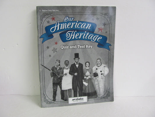 Our American Heritage Abeka Quiz/Test Key  Pre-Owned 3rd Grade History Textbooks