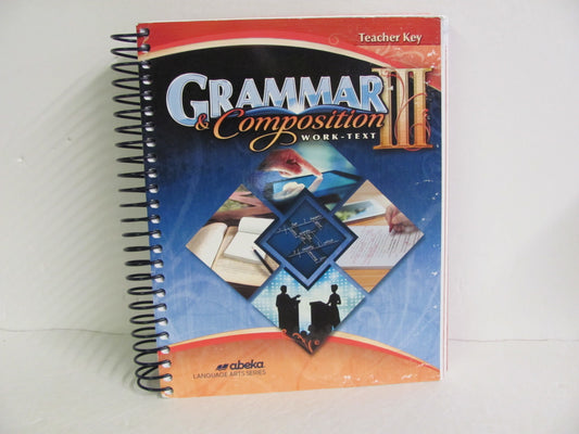 Grammar & Composition III Abeka Teacher Key  Pre-Owned Language Textbooks