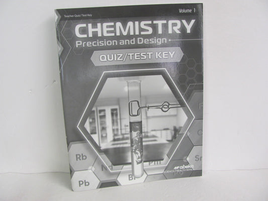 Chemistry Vol 1 Abeka Quiz/Test Key  Pre-Owned 11th Grade Science Textbooks
