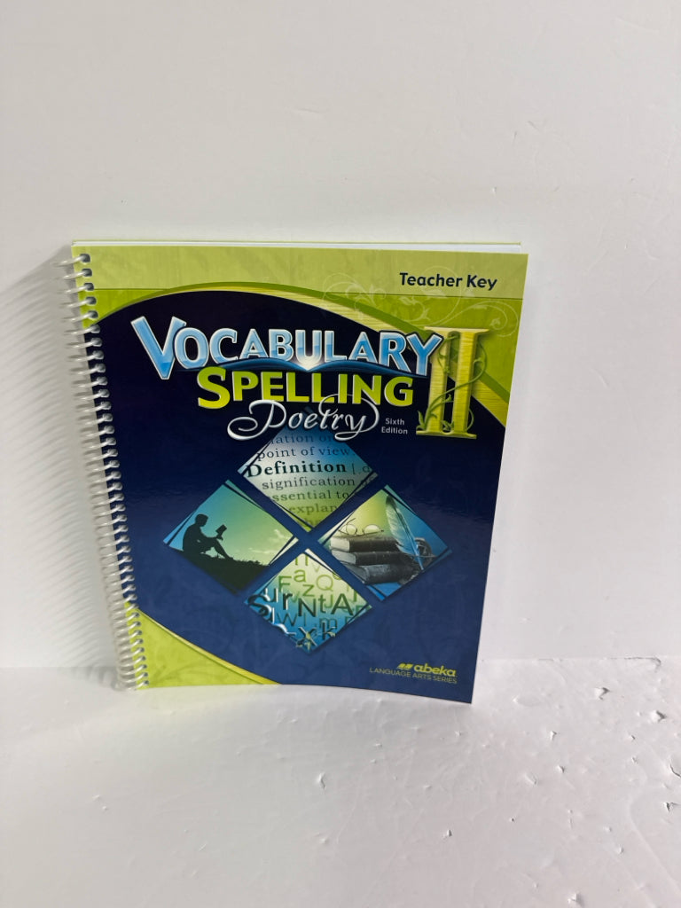 Vocabulary Spelling Poetry II Abeka Teacher Key  Pre-Owned Language Textbooks
