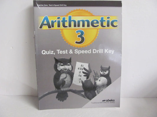 Arithmetic 3 Abeka Quiz/Test Key  Pre-Owned 3rd Grade Mathematics Textbooks