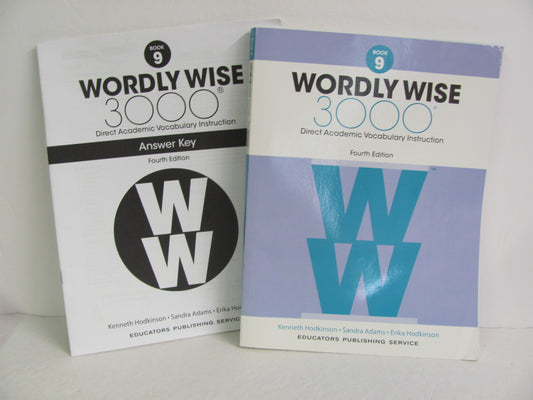 Wordly Wise 3000 Book 9 EPS Set  Pre-Owned 9th Grade Language Textbooks