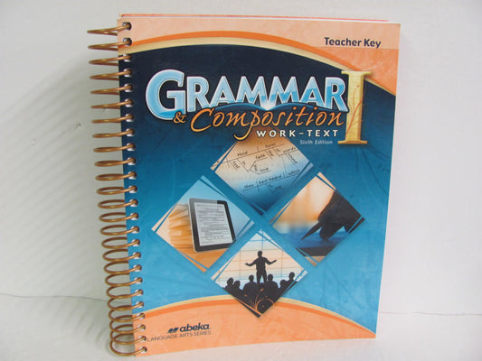Grammar & Composition 1 Abeka Teacher Key  Pre-Owned Language Textbooks