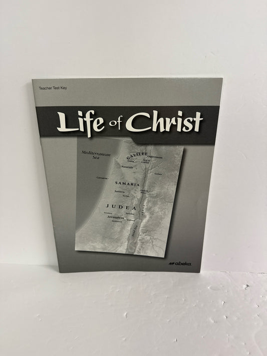 Life of Christ Abeka Test Key Pre-Owned 7th Grade Bible Textbooks