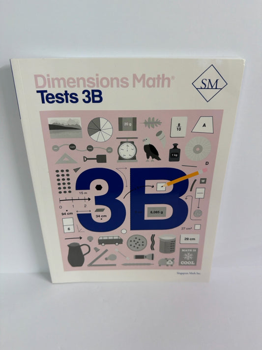 Dimensions Math 3B Singapore Tests  Pre-Owned 3rd Grade Mathematics Textbooks