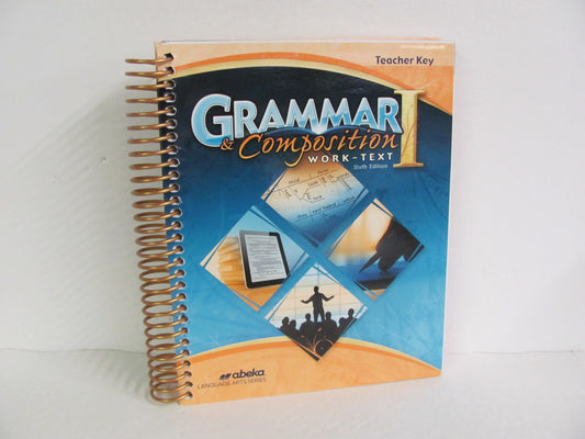Grammar & Composition 1 Abeka Teacher Key  Pre-Owned Language Textbooks