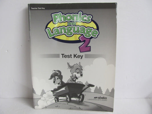 Phonics and Language Abeka Test Key Pre-Owned 2nd Grade Language Textbooks