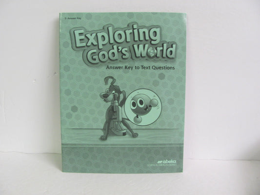 Exploring God's World Abeka Answer Key  Pre-Owned 3rd Grade Science Textbooks