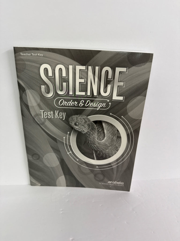 Order & Design Abeka Test Key Pre-Owned 7th Grade Science Textbooks