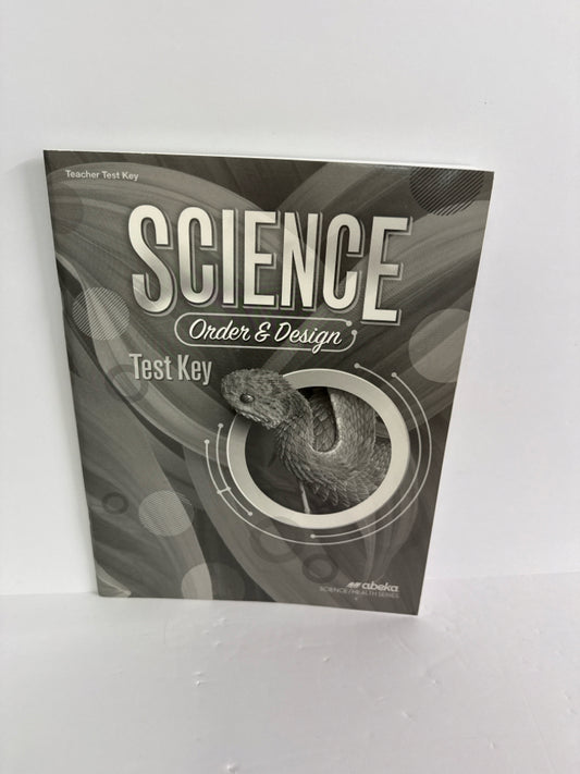 Order & Design Abeka Test Key Pre-Owned 7th Grade Science Textbooks