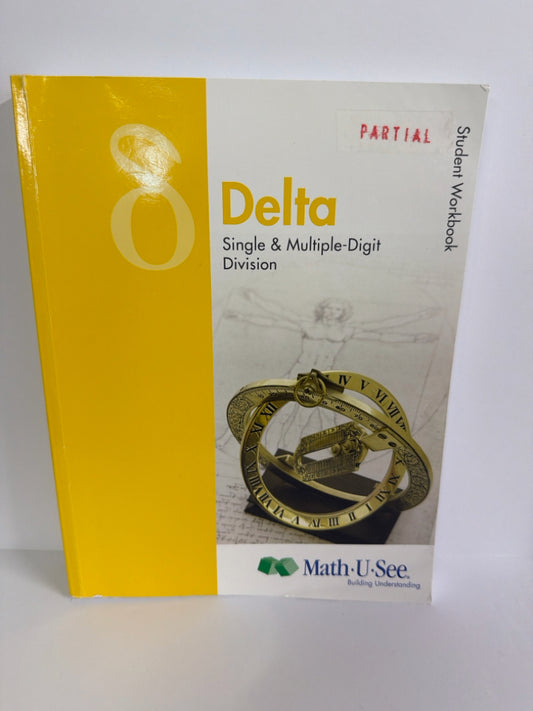Delta Math U See Student Workbook Pre-Owned Demme Mathematics Textbooks