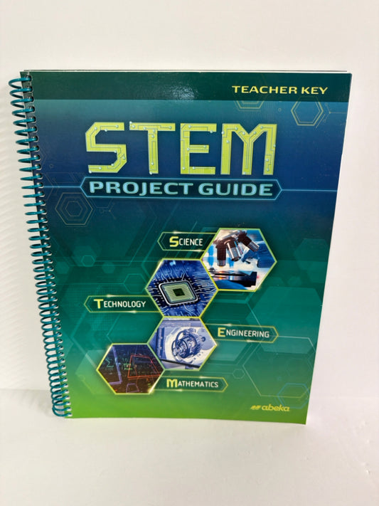 Stem Project Guide Abeka Teacher Key  Pre-Owned 9th Grade Science Textbooks