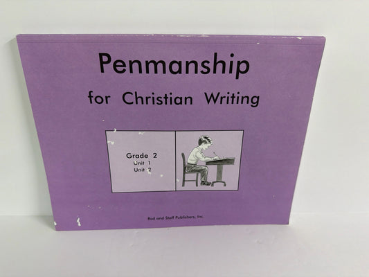 Penmanship for Christian Writing Rod and Staff Student Book Language Textbooks