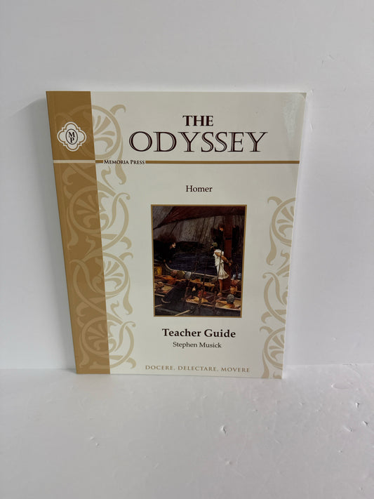 The Odyssey Memoria Press Teacher Guide  Pre-Owned High School Memoria Press