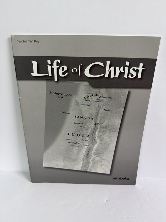Life of Christ Abeka Teacher Test Key Pre-Owned 7th Grade Bible Textbooks